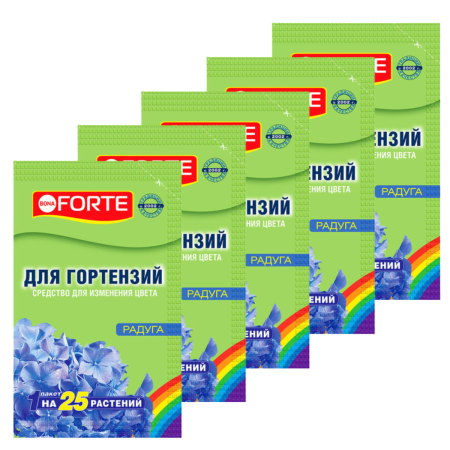 Средство для изменения цвета гортензий Радуга 100 г 5 шт