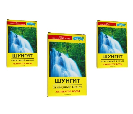 Активатор воды нового поколения Шунгит Premium Класса 150 гр Природный целитель, 3 шт